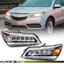 Pair For Acura Mdx 2014 2015 2016 Led Headlight Assembly 33150-tz5-a01