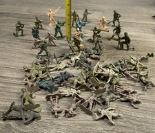 Vintage 2 Inch Plastic Army Men Lot Marx Tim-mee Styel 84 Total Pieces