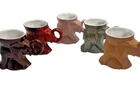 Frankoma GOP Elephant Mug Collection 5 Various 1974 1976 1977 1978 1980