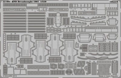 Eduard 53091 1:350 Ship HMS Dreadnought 1907