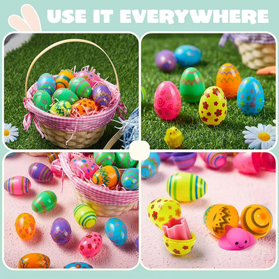 12/24/36pcs Stuffed Easter Eggs Toy Set   Kids Party Favors Classroom Prizes
