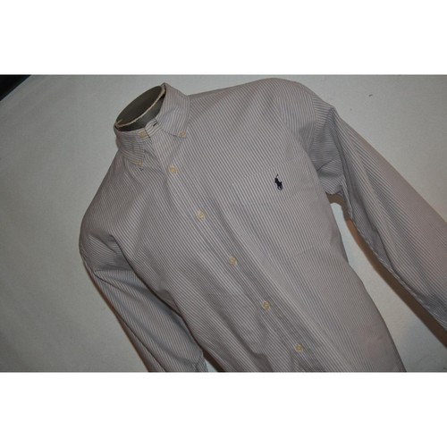 Camisa de vestir Polo Ralph Lauren vintage años 90 para hombre talla grande azul a rayas - Imagen 3 de 8