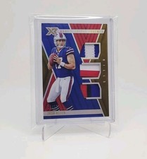 JOSH ALLEN 2018 Panini XR 3/10! Gold Rookie 4 Color Triple Patch BUFFALO (LOOK!)