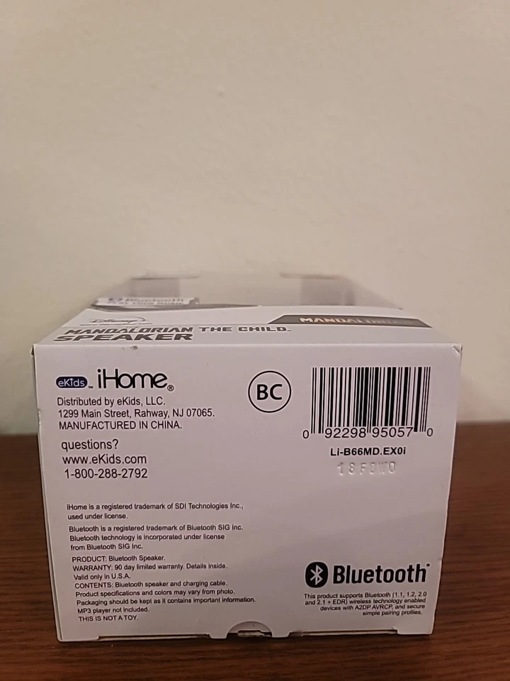 Динамик Star Wars Mandalorian iHome Bluetooth - The Child - Baby Yoda - новый - Изображение 2 из 2