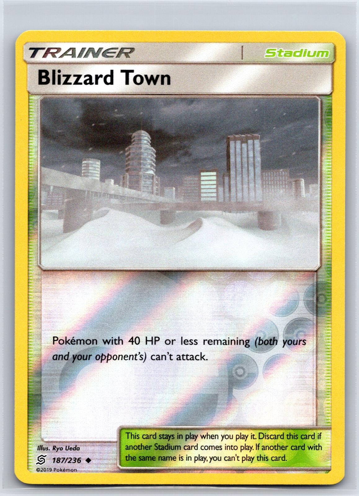Blizzard Town 187/236 Uncommon Unified Minds Pokemon Reverse Holo NM/M 529c-64