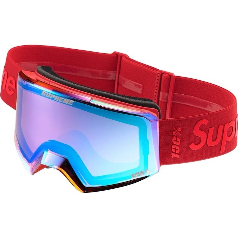 Supreme 100% NORG Goggles Red NYC Ski Snowboard HiPER® Lens
