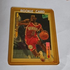 1996-97 Fleer Ultra Allen Iverson #270 Encore Rookie 76ers NBA Basketball Card. rookie card picture