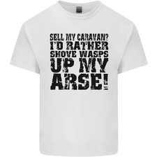 ¿Vender mi caravana? Camiseta de algodón ligero Caravanning Funny Holiday para hombre