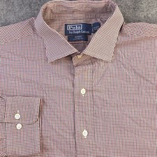 Polo Ralph Lauren Shirt XL 17.5 Regent Long Sleeve Button Up Multicolor Check