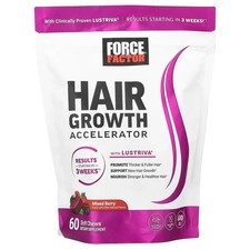 Force Factor Hair Growth Accelerator Soft Chews, Hair Growth Vitamins