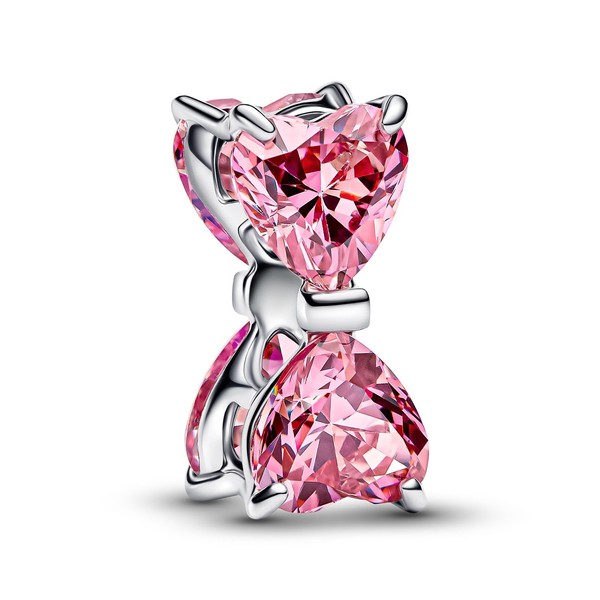 Pandora Schmuck Charm Silber Pinkfarbene Schleife 794253C01-image