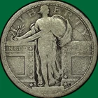 1917-S Type 1 Standing Liberty Quarter Very Good VG Coin #32384
