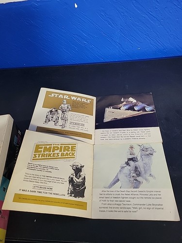 STAR WARS Original Story Book Lot Read Along Records 33 RPM 1979-1983 460 451 - Foto 2 di 4