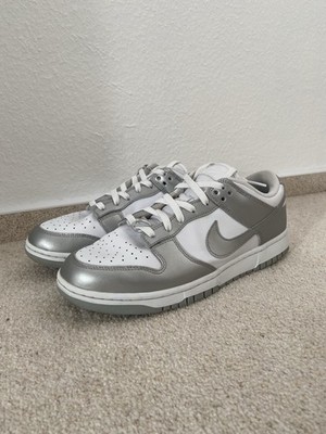 Nike Dunk Low, Größe 43, Silber/ Grau/ Weiß