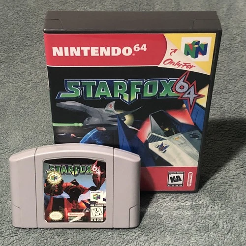 Star Fox 64 N64 Nintendo 1997 Starfox Cartridge Authentic Tested w/ PlasticCase