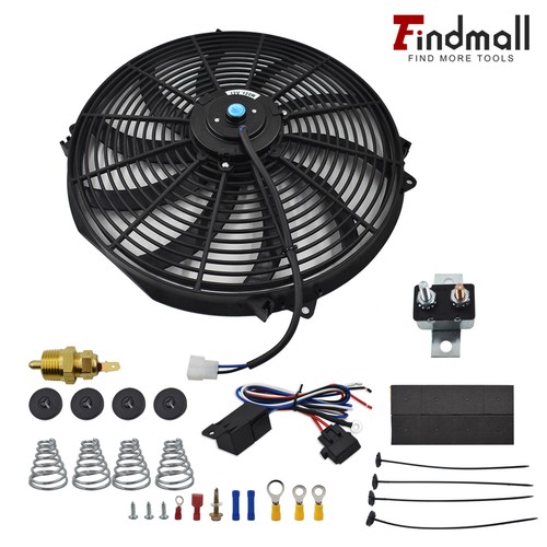 AU 16in 12V Pull Push 120W 3000+ CFM Radiator Electirc Thermo Fan & Mounting Kit - Picture 4 of 10