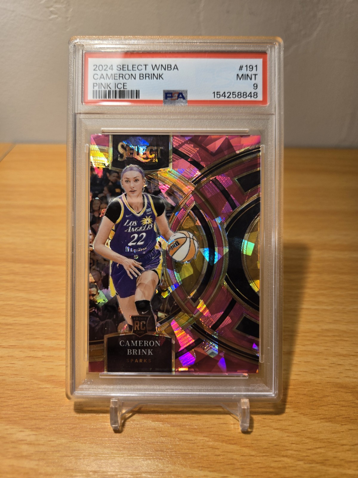 2024 Panini Select WNBA - Premier Level Cameron Brink Pink Ice Rc Psa 9