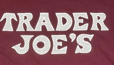 Trader Joe's Burgundy T-shirt Size L Plain Front