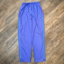 Vintage Nike 80s 90s Purple Track Pants Womens M Windbreaker Leg Zipper Drill