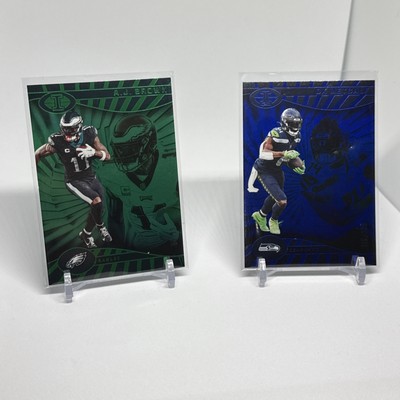 2024 A.J. Brown Panini Illusions Green Trophy Collection /15 & Dk Metcalf /125
