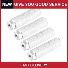 4Pcs  Aluminum Alloy BMX MTB Bike Rear Foot Peg Silver Tone For 3/8 Inch Axle