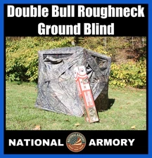 Double Bull Roughneck  Hunting Ground Blind 56x56x67 Mossy Oak Camo Quick Setup