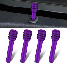 4 Pcs Car Door Lock Knobs Inner Door Lock Pull Pin Cover Aluminum Alloy 4 Pcs Car Door Lock Knobs Inner Door Lock Pull Pin Cover Aluminum Alloy