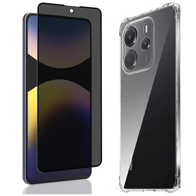 For Xiaomi Redmi Note 15/15 Pro/14 Case Cover+Tempered Glass anti Spy