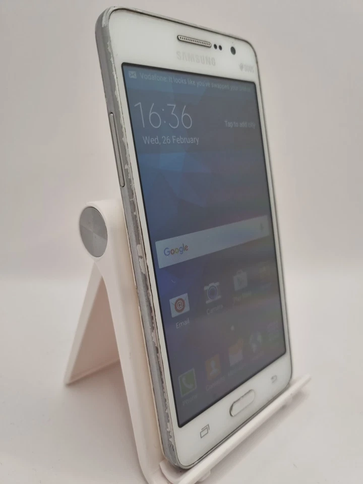 Samsung Galaxy Grand Prime White Unlocked 8GB 5.0" 8MP Android Smartphone #S03 - Image 3 of 4