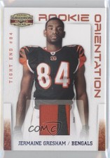2010 Gridiron Gear Rookie Orientation Materials Prime 1/25 Jermaine Gresham 0f8