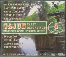 Various Artists : Cajun Early Recordings Swamp Hits Remastered  JSP 4CD Box Set