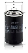 MANN-FILTER W719/30 Ölfilter für AUDI SEAT SKODA VW