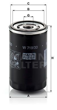 MANN-FILTER W719/30 Ölfilter für AUDI SEAT SKODA VW