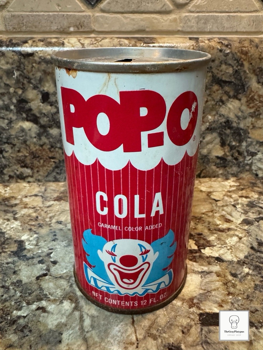 Super Rare 1968 Pop-O Cola Soda Can Clown Circus United Grocers