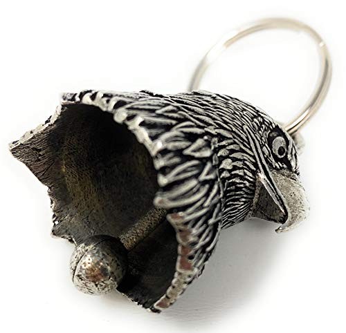 Eagle Head Motorcycle Biker Bell Accessory or Key Chain for Luck 