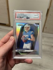 2024 Panini Prizm Ladd McConkey Chargers #24 Silver Prizm Rookie Var PSA 10