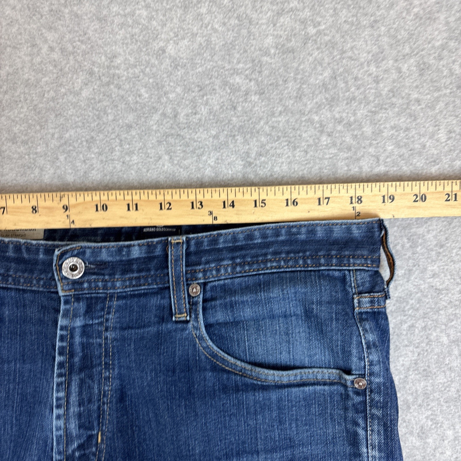 AG Adriano Goldschmied Jeans Mens 36x34 The Matchbox Slim Fit Denim thumbnail 3