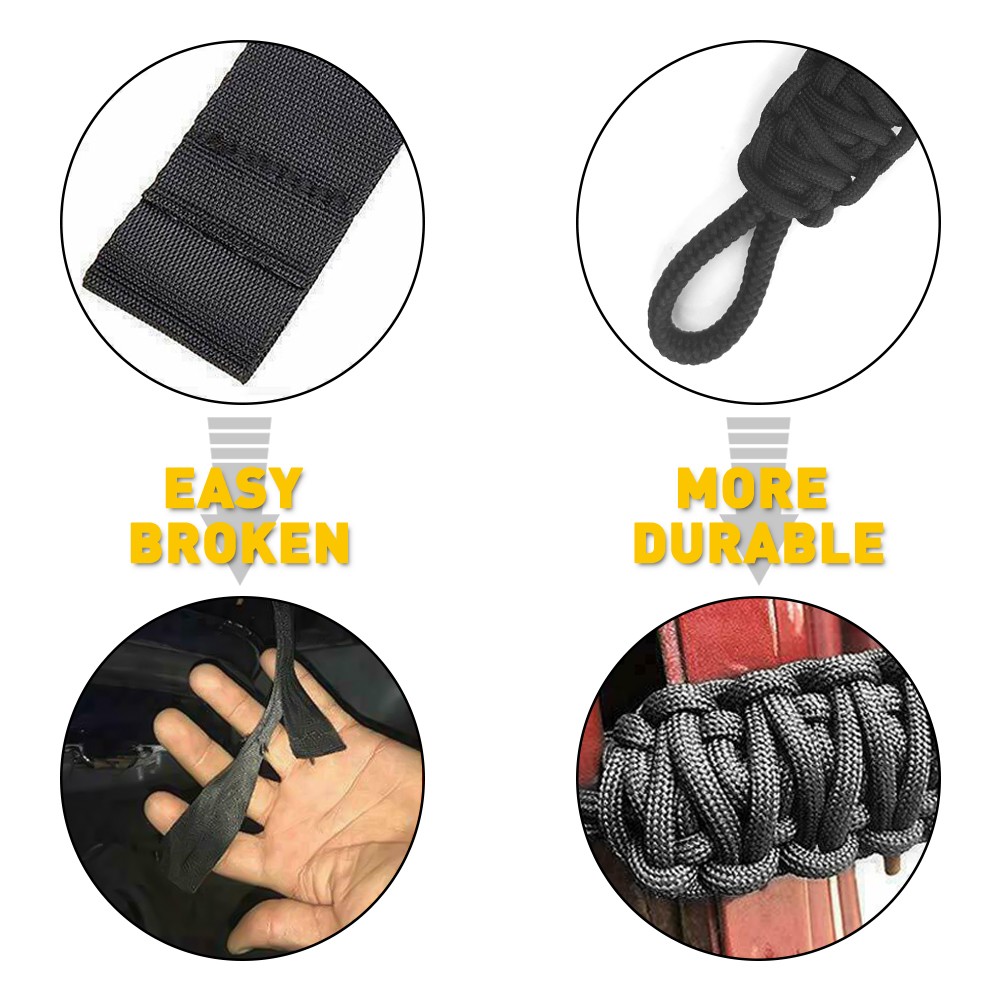 For Jeep JK/YJ/TJ 2PCS Wrangler Car Door Limiting Straps Belt Set Accessories US