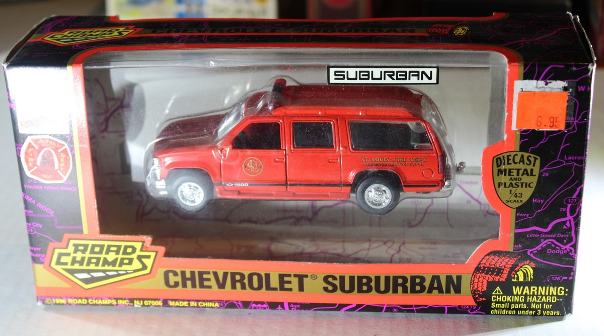 Road Champs Chevrolet Suburban 1/43 Diecast St Louis Fire