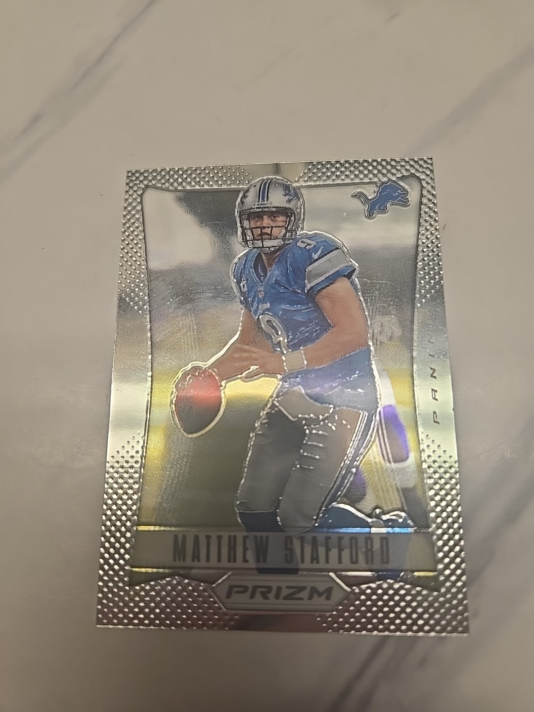Matthew Stafford 2012 Prizm Base Card #67 Detroit Lions Mint.