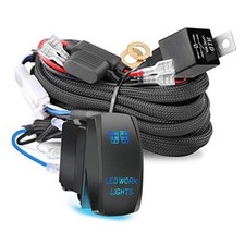 Nirider Wiring Harness 12V 40A Rock Switch Relay Fuse Nylon Wiring 2 Lead