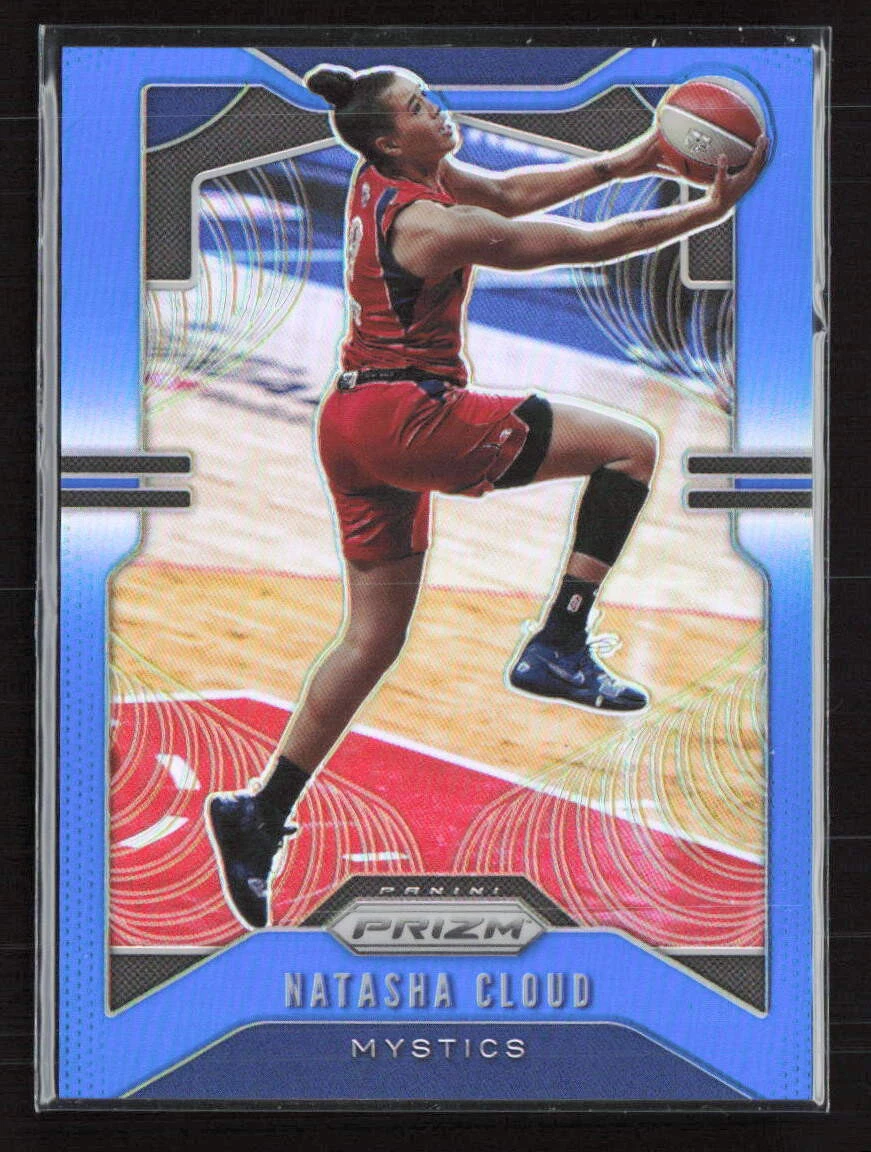 2020 Panini Prizm WNBA #21 Natasha Cloud Blue #/149 Washington Mystics (JB)