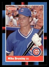 1988 Donruss #609 Mike Brumley RC Rookie Chicago Cubs
