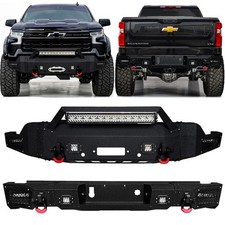 Vijay For 2022-2026 Chevy Silverado 1500 Frontrear Bumper Wwinch Platelights