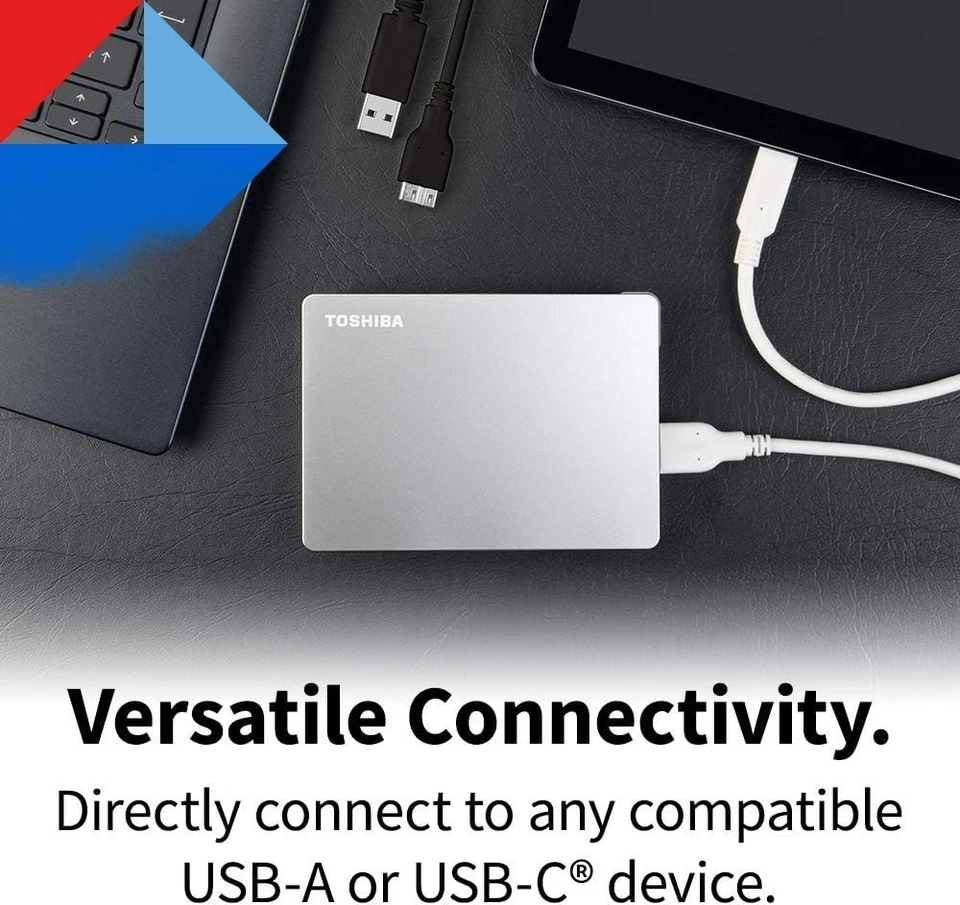 Canvio Flex 1TB Portable External Hard Drive - Silver - Image 4 of 4