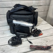 JVC Compact VHS Camcorder Video Camera VHS C Model GR-AXM70U Tested