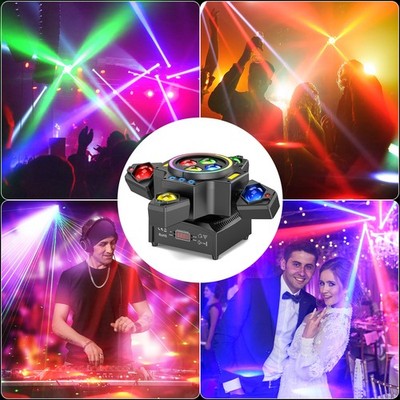 180W Strobe Moving Head RGBW Beam  Laser Bühnenlicht DMX DJ Party 4Lichtarmen