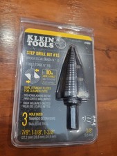 Klein Tools 3-Step Drill Bit, Double-Fluted, 7/8-Inch to 1-3/8-Inch KTSB15 NEW