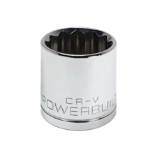 Powerbuilt 1/2 Inch Drive x 1-3/16 Inch 12 Point Shallow Socket - 642010