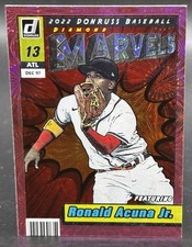 2022 Panini Donruss Ronald Acuna Jr. #M-4 Marvels Pink Fireworks Braves